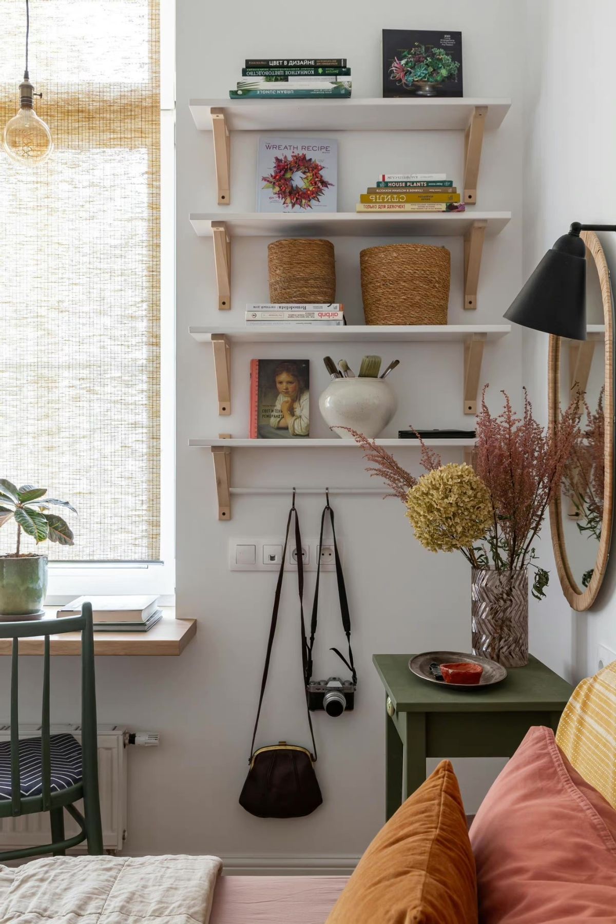 65平两室小户型装修原木,木色和绿色系小户型家装