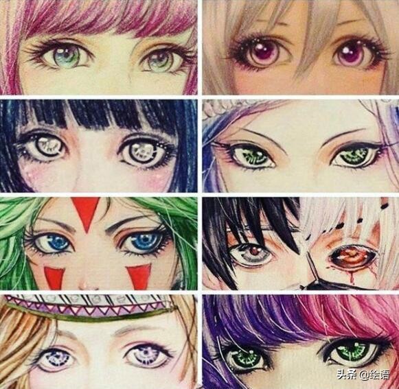 铅笔画动漫眼睛的画法步骤,动漫人物的眼睛画法简笔画图片