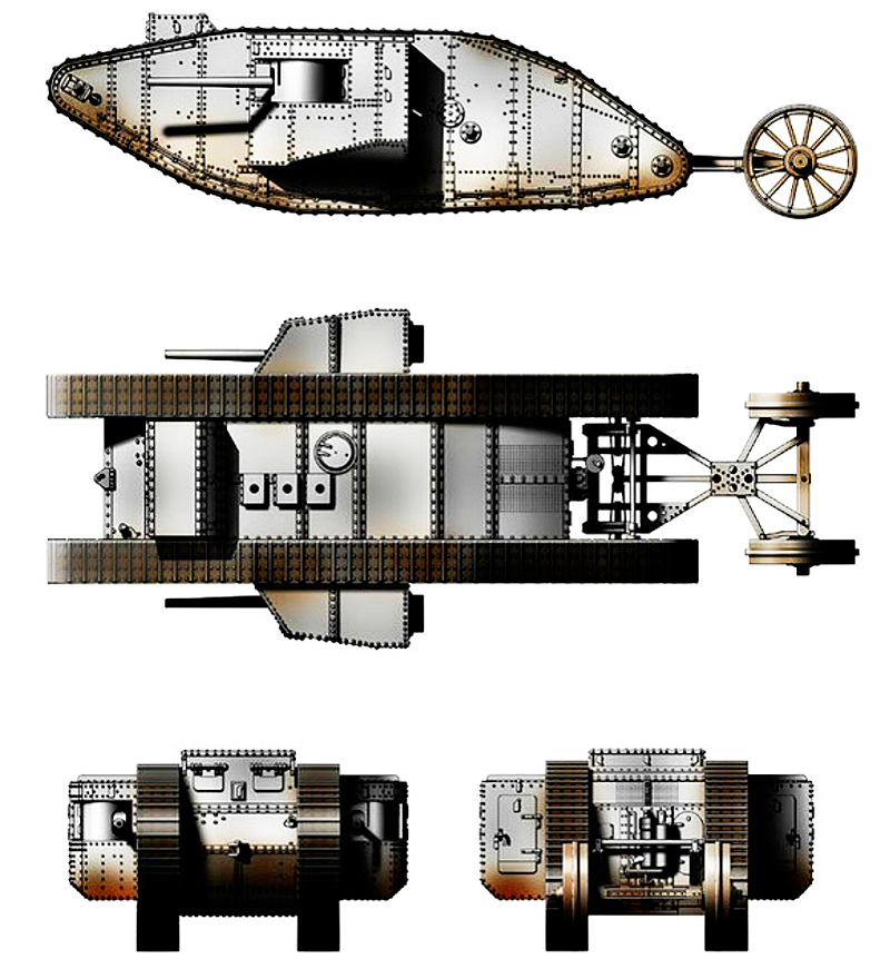 mk-i坦克驱动,mki重型坦克