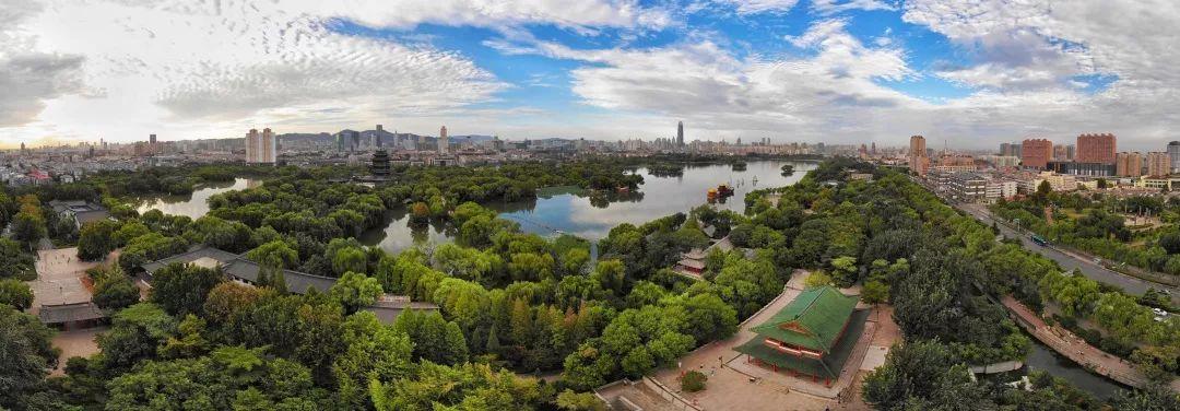 济南四大泉群,济南四大泉群全景图