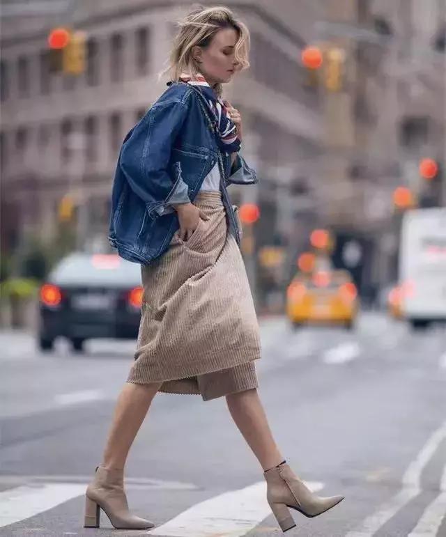 秋天穿温暖的衣服,秋冬复古灯芯绒搭配