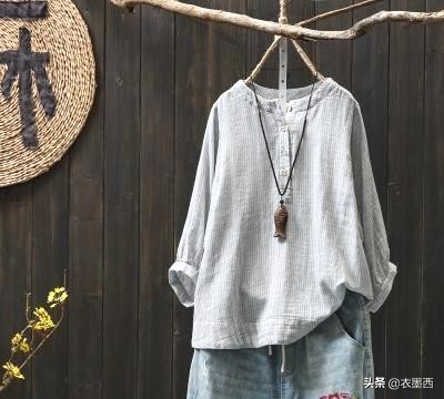 百搭棉麻衬衫,文艺风棉麻衬衫