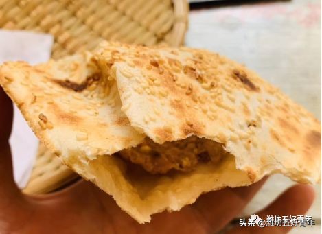 潍坊肉烧饼哪里最好吃,烧饼潍坊肉烧饼