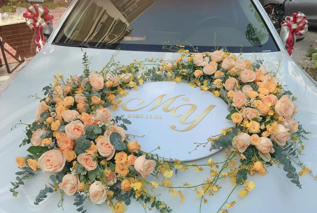 婚车最新花艺,适合新手的婚车花艺