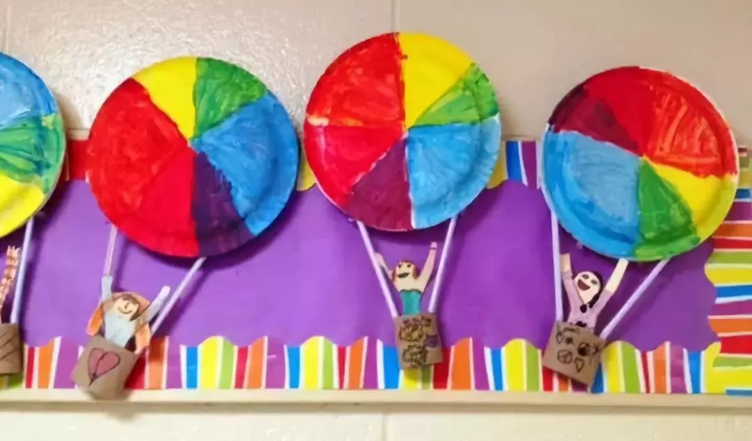 彩色一次性纸盘手工制作幼儿园,蛋糕盘子创意手工彩泥池塘
