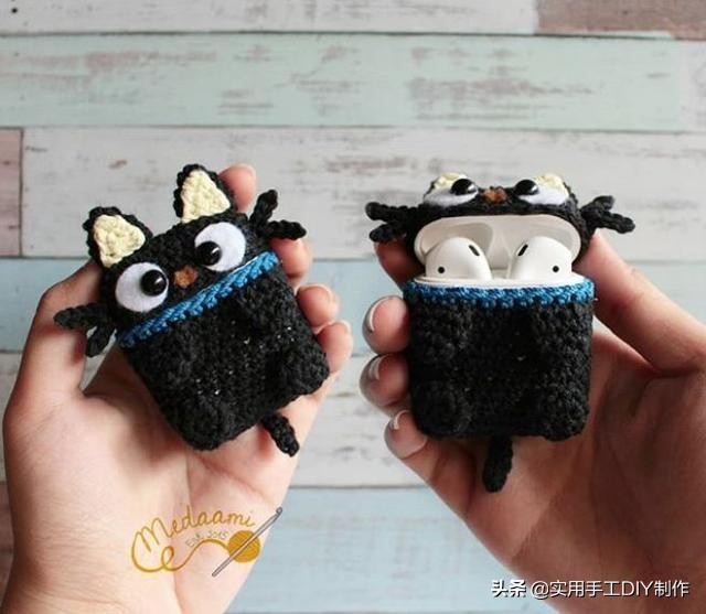 针织手机壳教程全部,萌萌的手机套编织