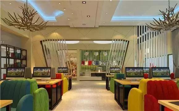 2024年网咖装修风格效果图大全,2019年网咖装修实物图