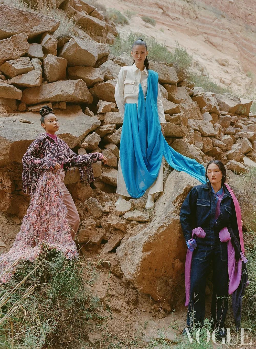 九月刊封面女孩出现了，在最美的张掖丹霞