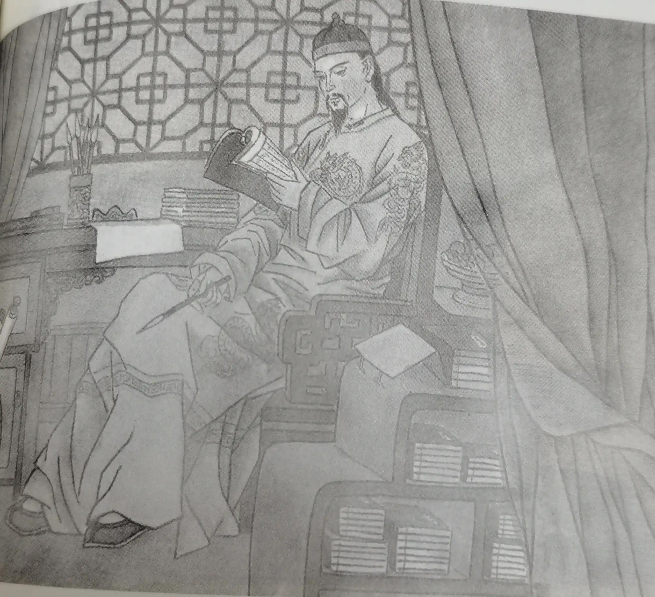 文房四宝图画卡通,文房四宝手绘图片