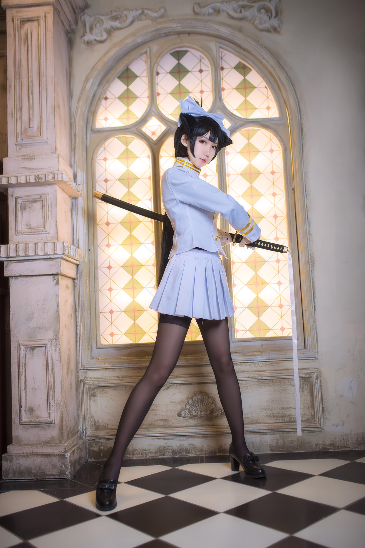 cosplay碧蓝航线独角兽旗袍,碧蓝航线高雄街头采访cosplay