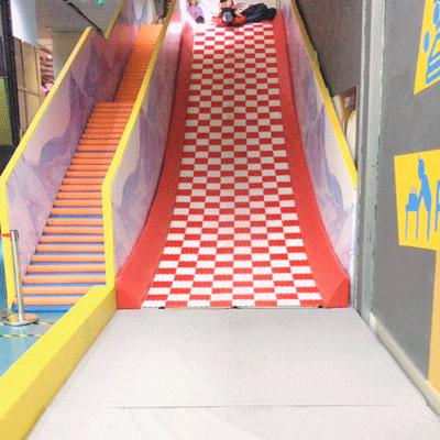 蹦床公园90米魔鬼滑梯,翼动蹦床公园滑梯