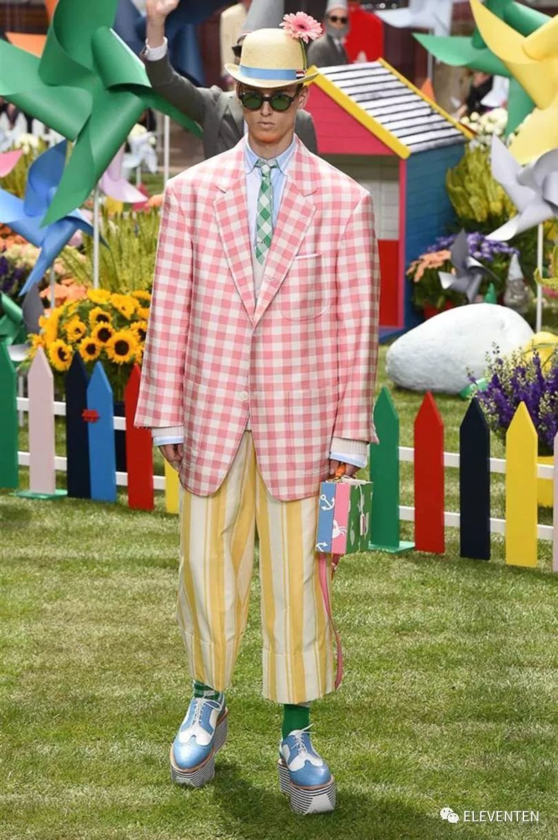 thombrowne2018男装,ThomBrowne2018春夏男装闭场造型