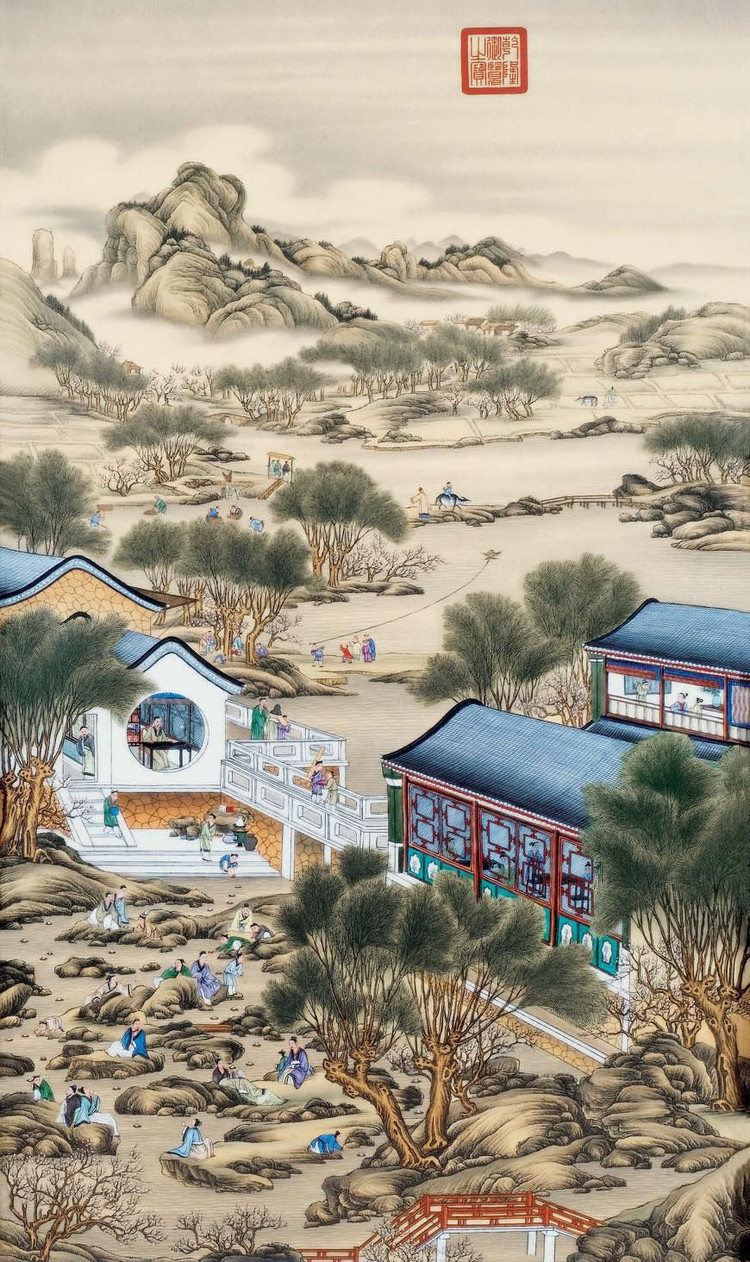 郎世宁雍正行乐图多少钱,郎世宁画雍正行乐图哪里收购