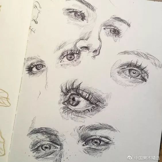 各种眼睛画法大合集,各种眼睛的画法教程容易记