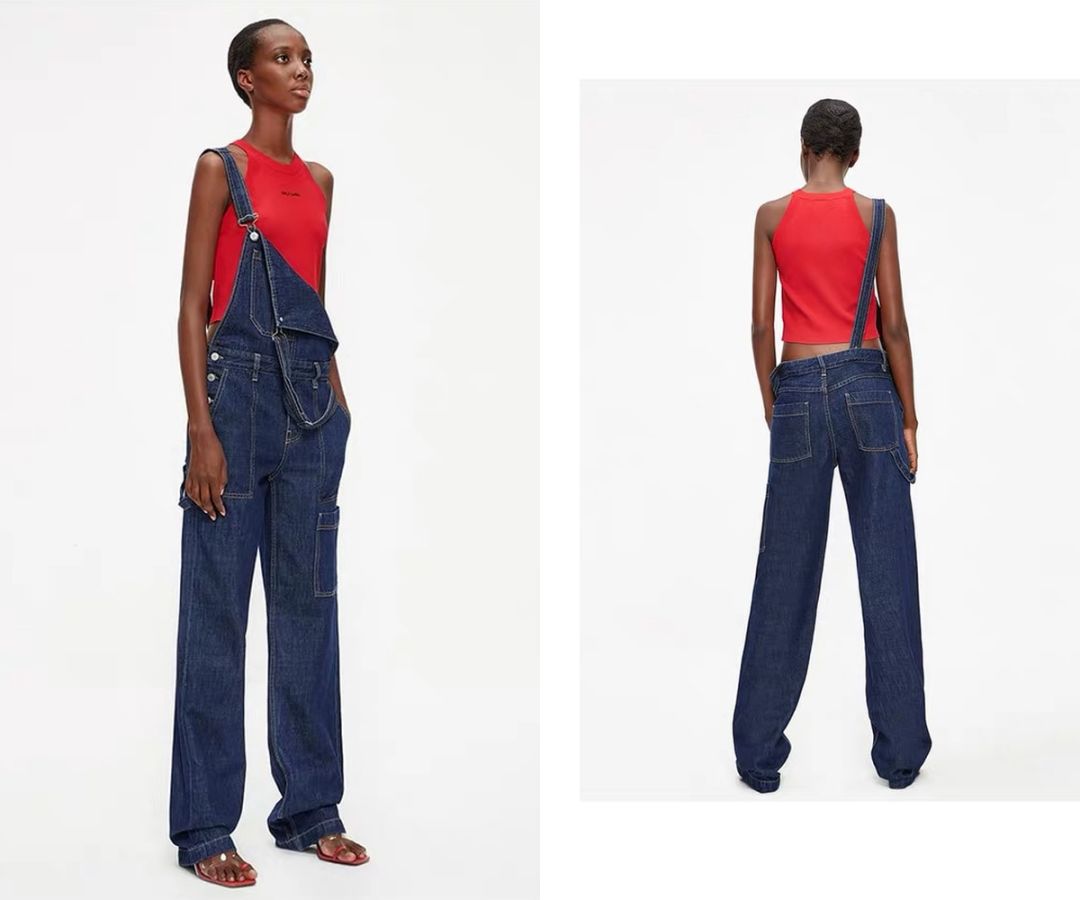 穿上背带裤,校门口保安叔叔都不拦我