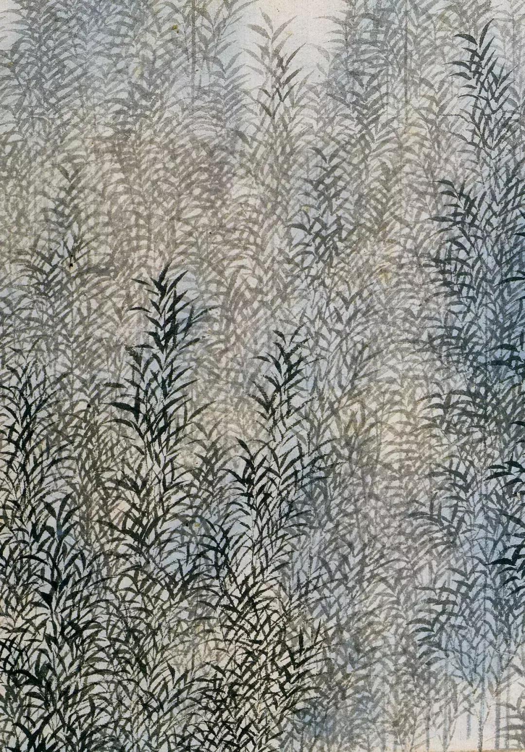 青色意境图,展现中国传统美学独有的意境