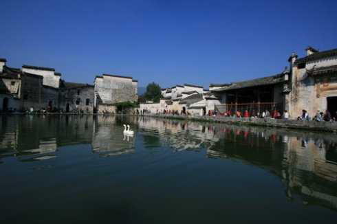 月沼在什么地方,宏村古镇月沼