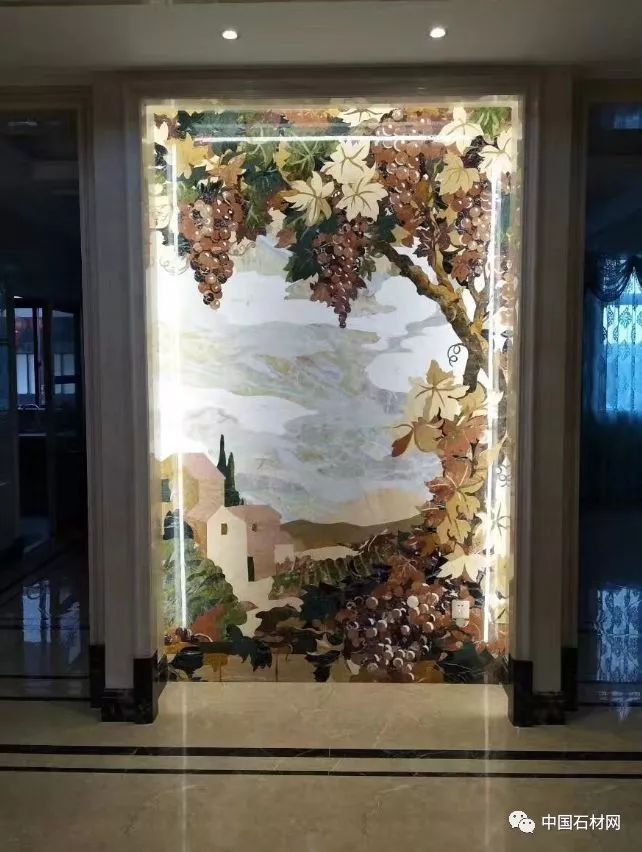 中式别墅石材水刀拼花图册,顶级石材水刀拼花