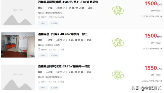 合肥房价每个区是多少,合肥出租房价格是多少钱一个月