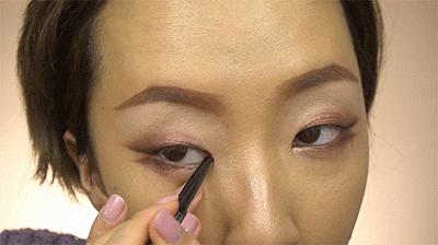 单眼皮肿眼泡眼尾上翘眼妆画法,单眼皮眼妆的画法初学者视频