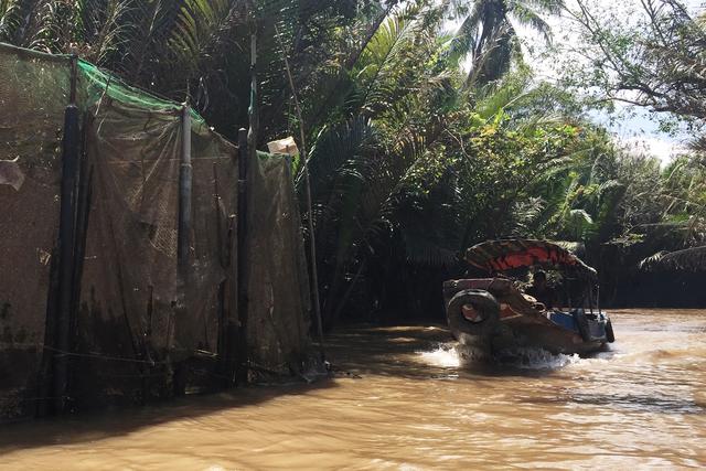 夜游湄公河在哪里看到景点,穿行在路上
