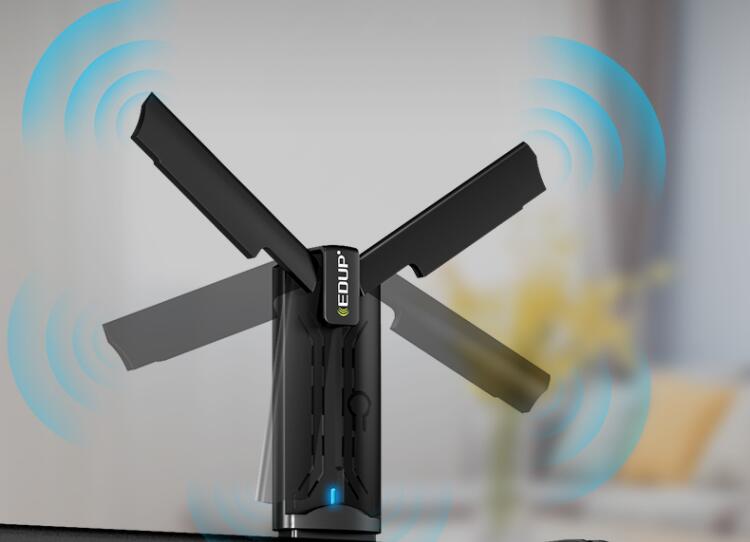 网速跃升即插即用翼联Wi-Fi6USB无线网卡EP-AX1696S上线发售