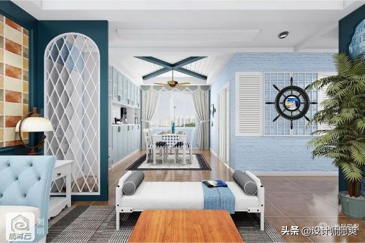 一说到地中海风就是“海洋”?醒醒,你家得这么装才高级