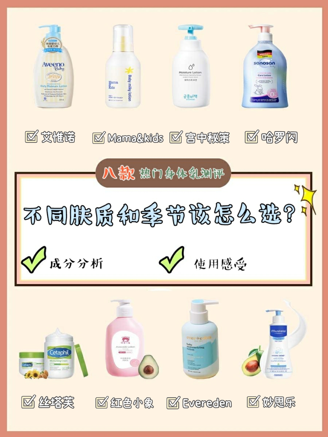 宝宝身体乳怎么选,怎么选宝宝身体乳牌子呢