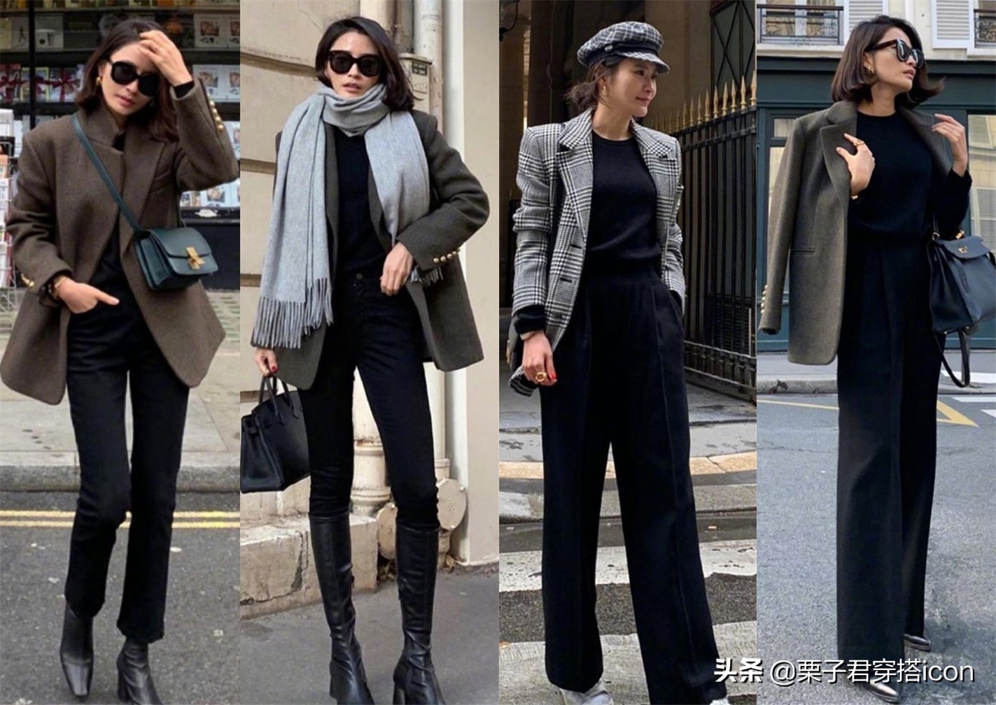 穿搭‖跟着博主学穿搭：Elborn冬日内搭巧搭配，浅色高级深色大气