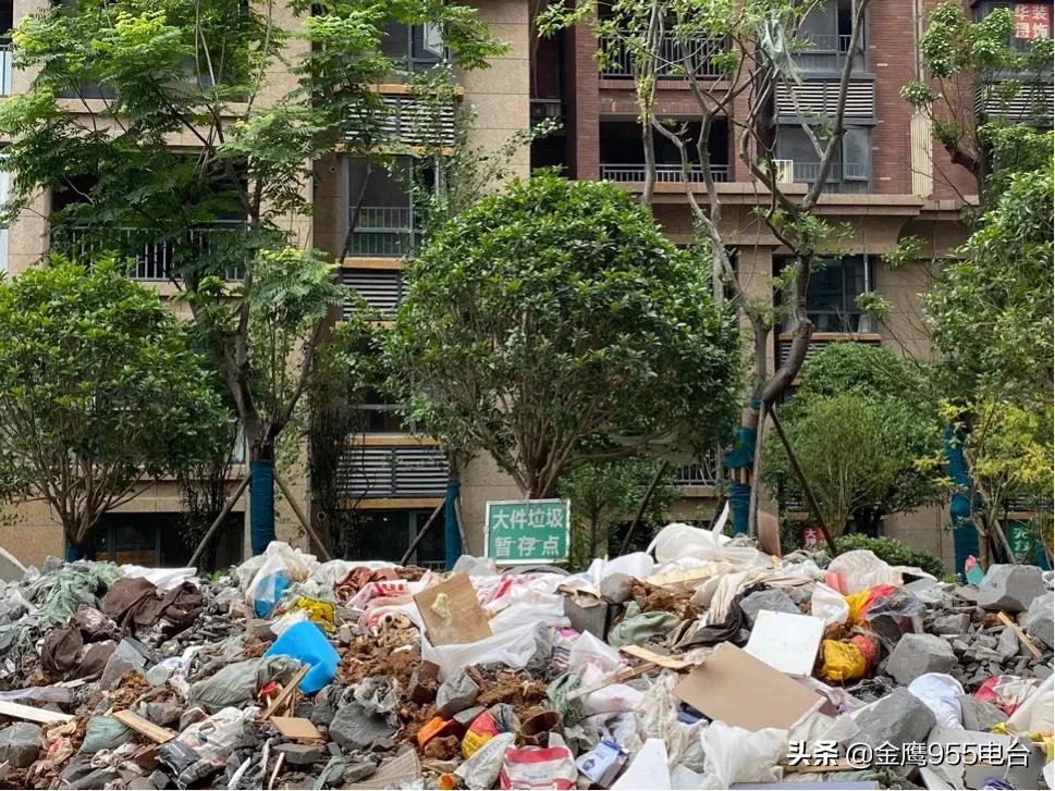 小区绿化带变成垃圾堆放点,小区绿化带遍地垃圾