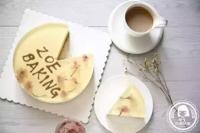 樱花冻酸奶芝士蛋糕,kumo樱花冰淇淋芝士蛋糕