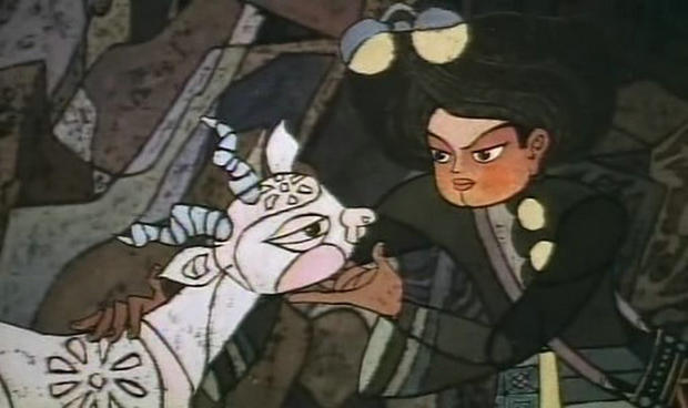 动画片葫芦兄弟剪纸,葫芦兄弟美术片