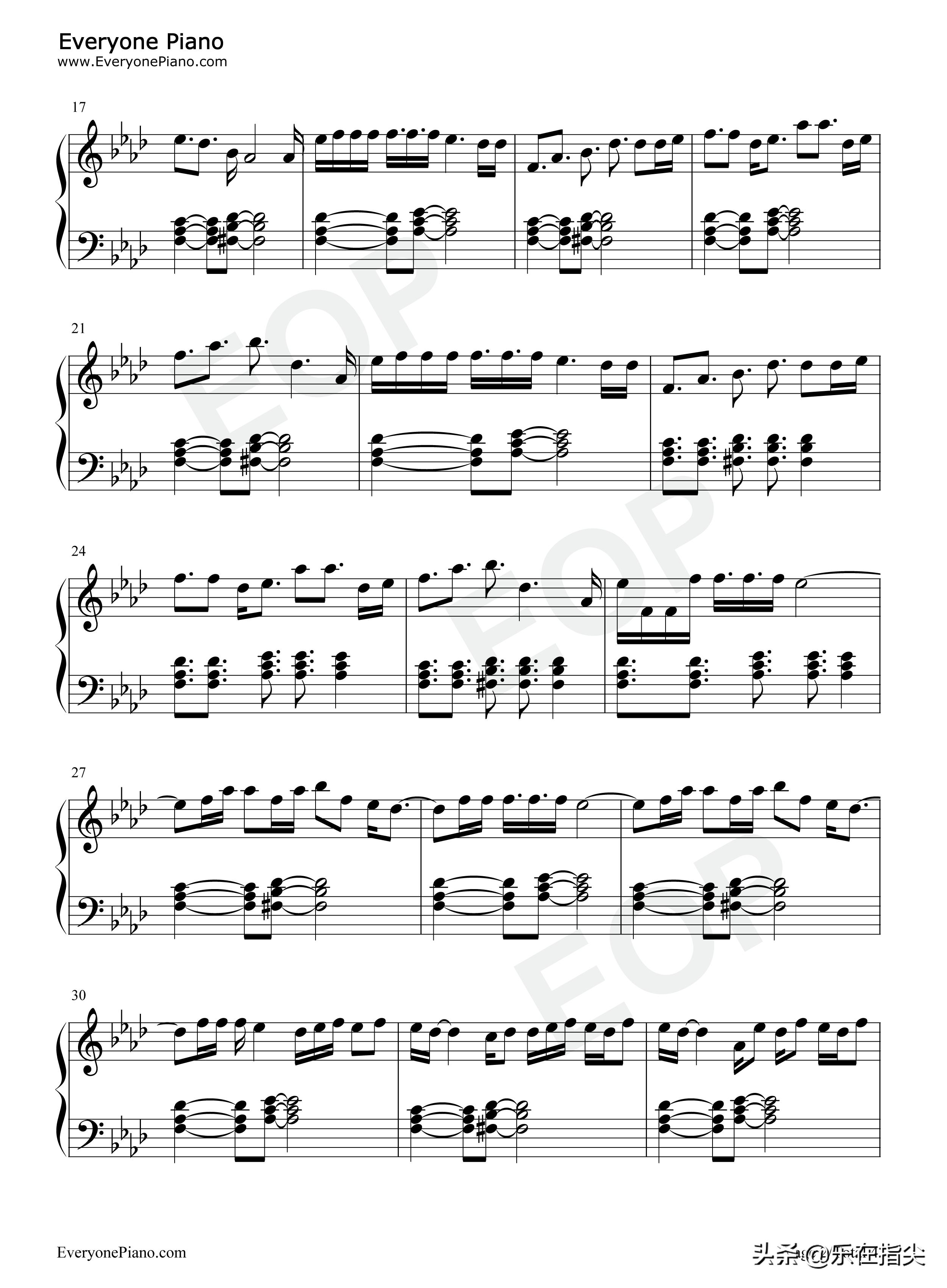 HigherGround-简谱五线谱钢琴谱电子琴谱