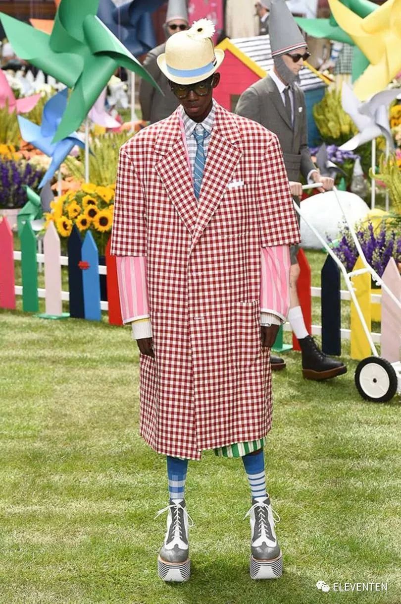 thombrowne2018男装,ThomBrowne2018春夏男装闭场造型