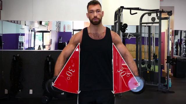 三角肌中束为什么不能大重量,三角肌中束练不大