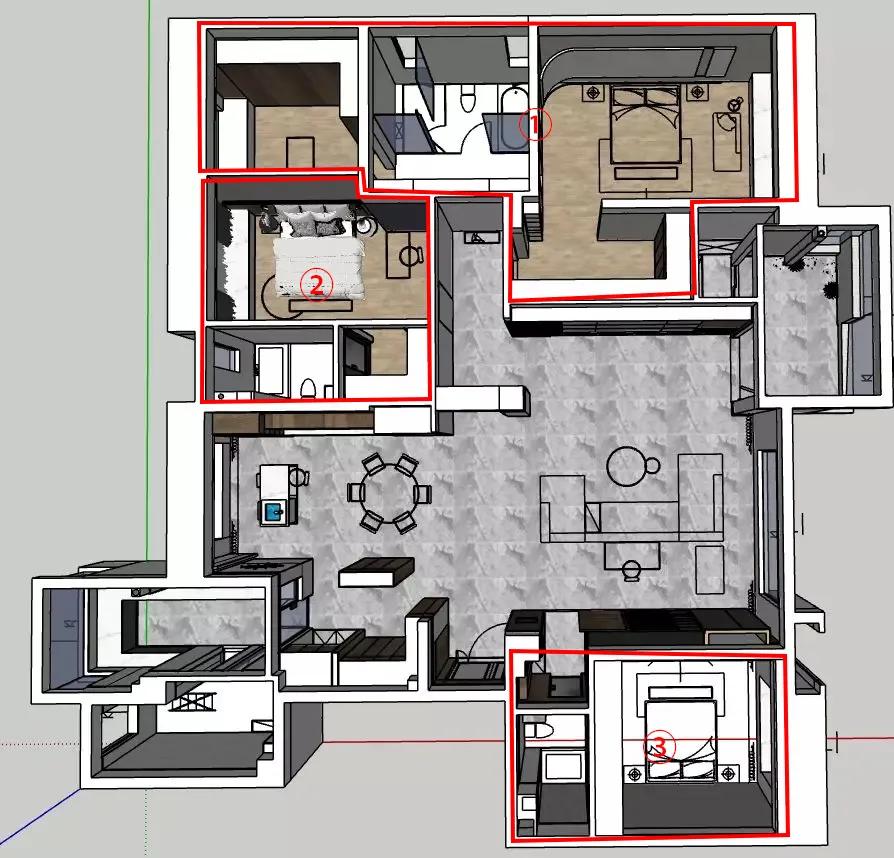 180平大平层轻奢5室两厅三卫装修,180平大平层2000一平的装修效果