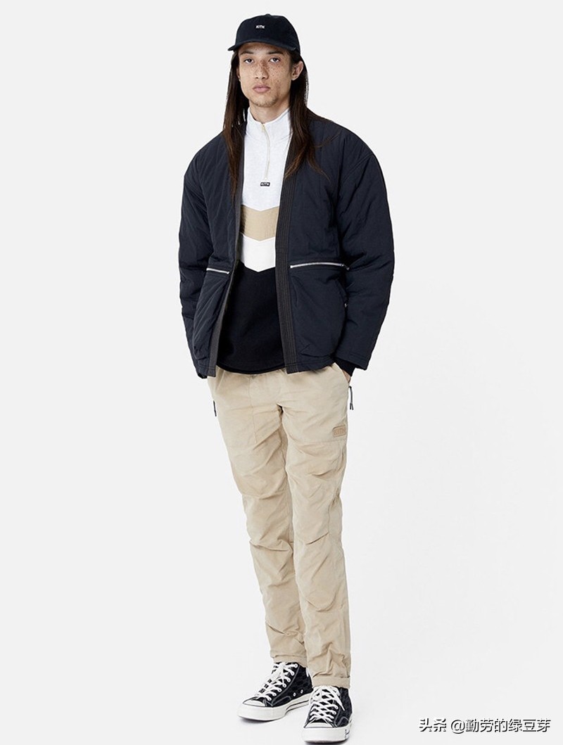 kith2023的夏季风格,kith迷彩拉链连帽外套