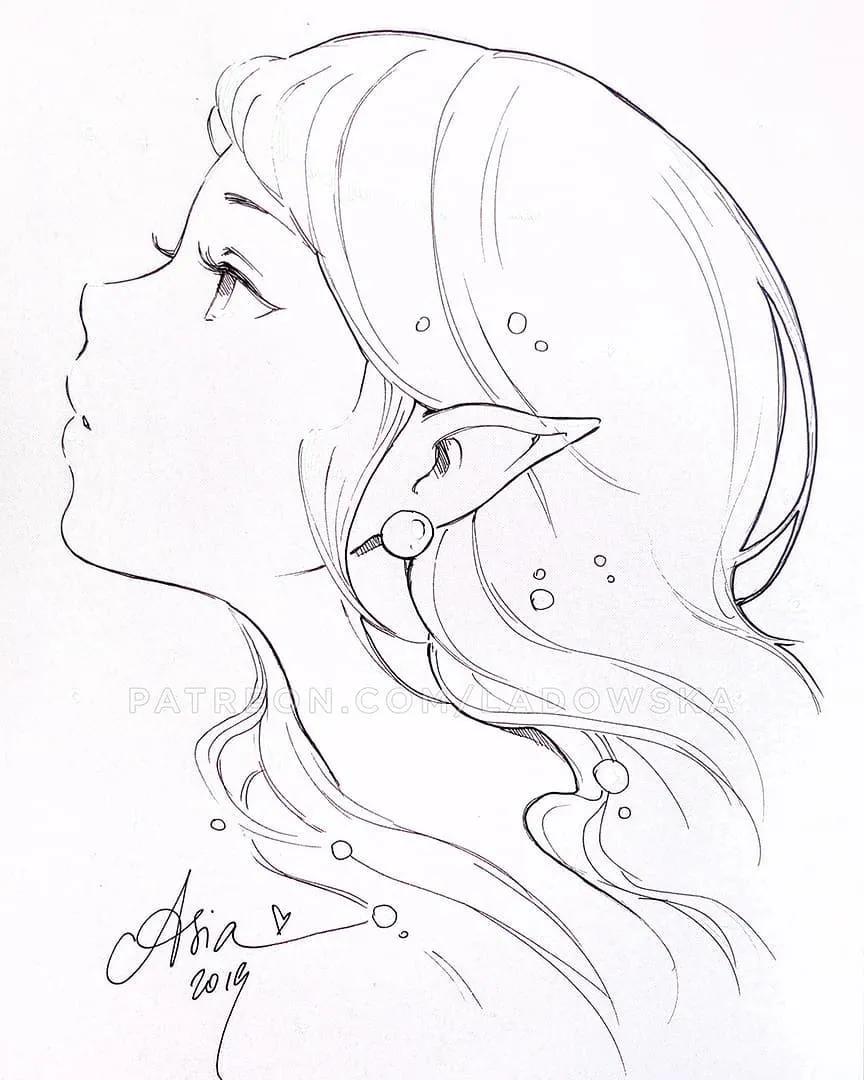 软萌可爱的动漫美少女怎么画,画可爱的动漫美少女特别简单