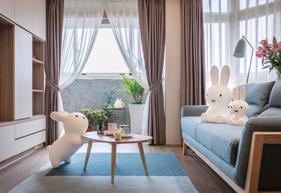 淡雅日式搭配童趣北欧风！89.3平米自然木质调家庭住宅