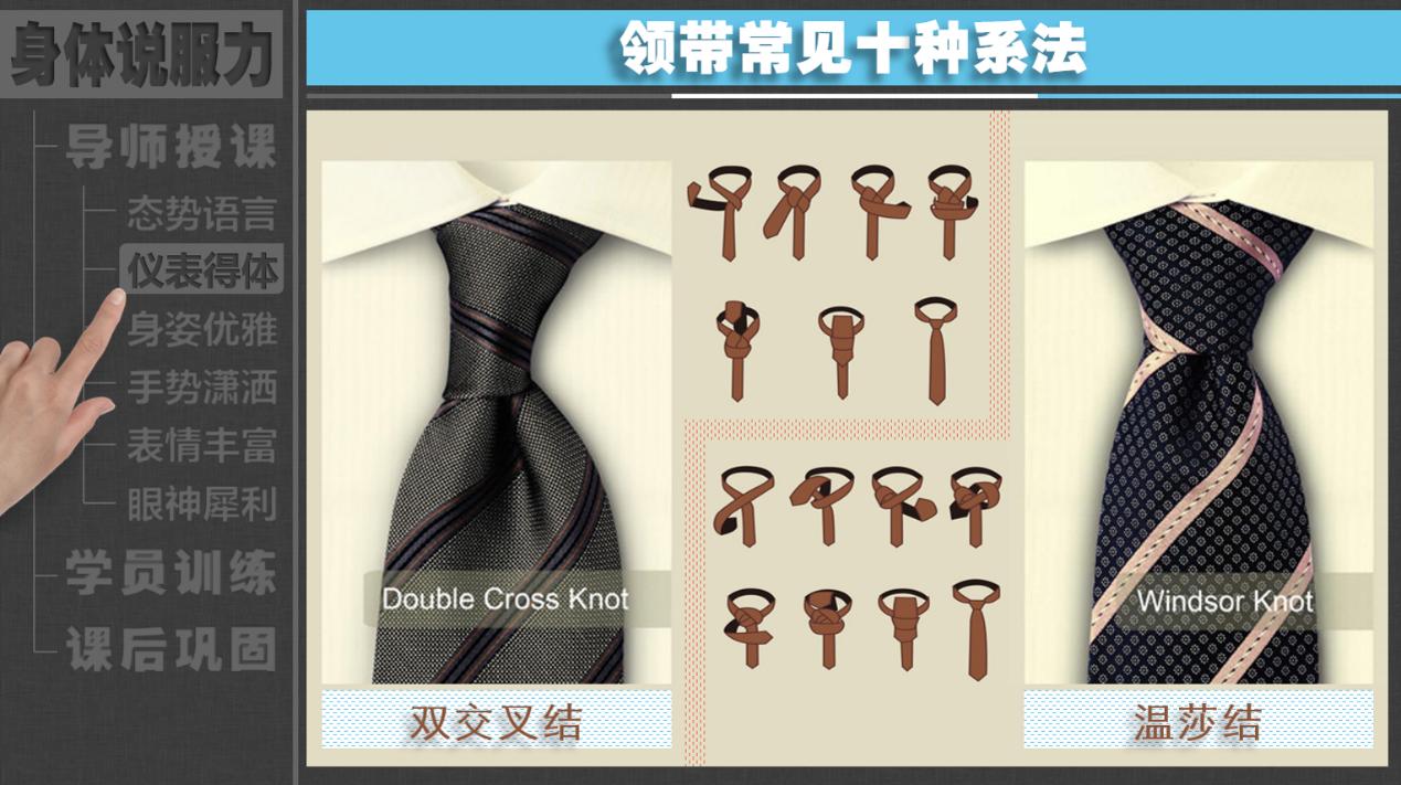 打领带教学商务,打领带的多种打法