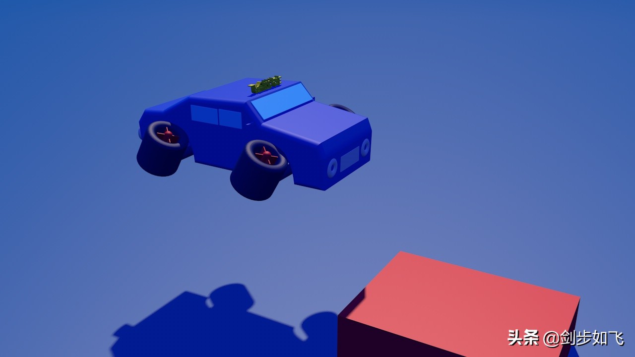 3D创意设计《会飞的汽车》创作说明