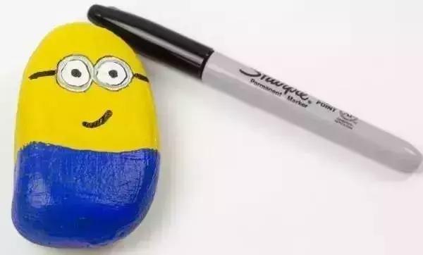 石头画简单幼儿园详细教程,简易石头手工绘画教程