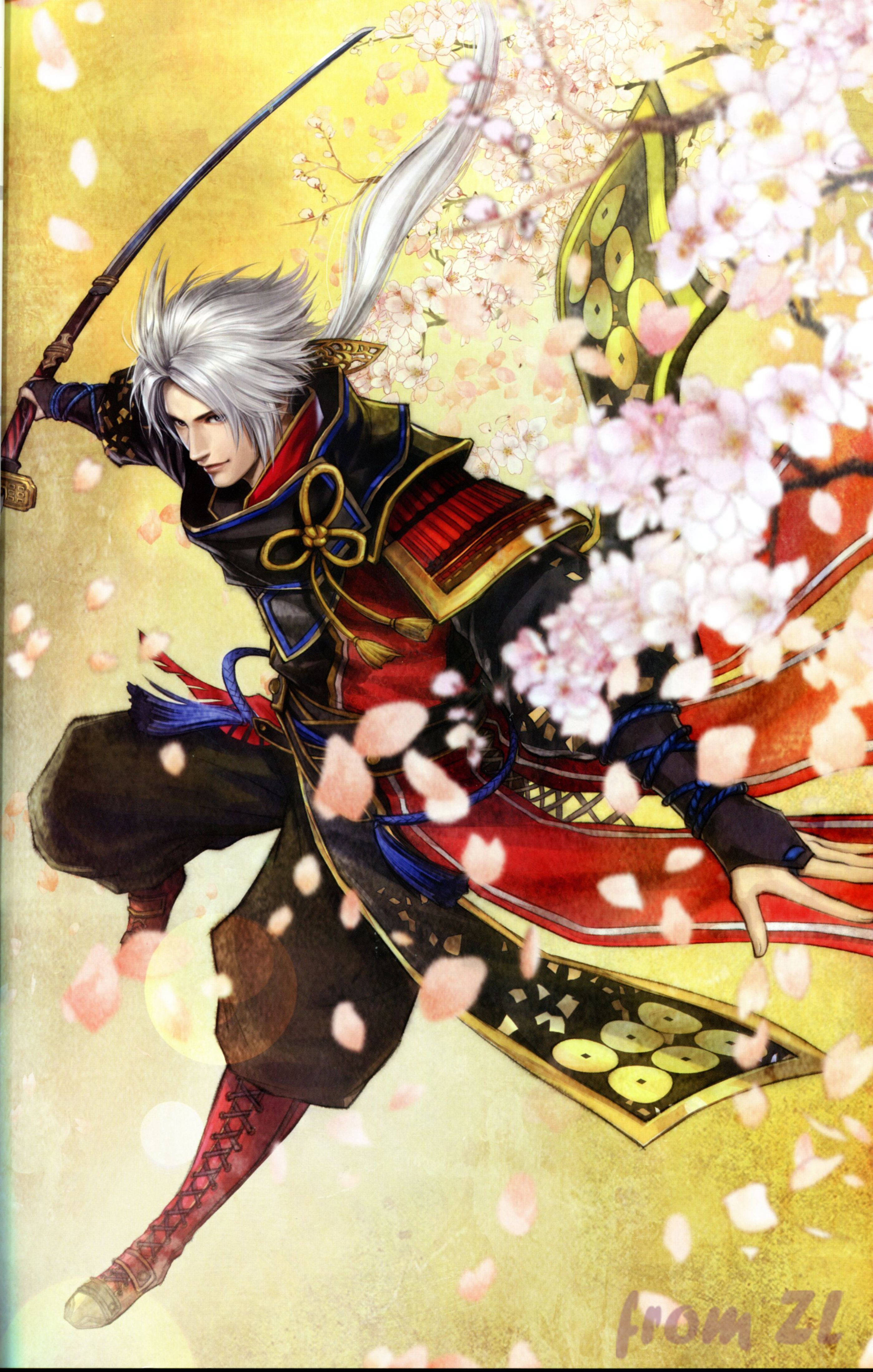 战国无双4设定角色原画集，神无双极意55名武将CG插画壁纸欣赏