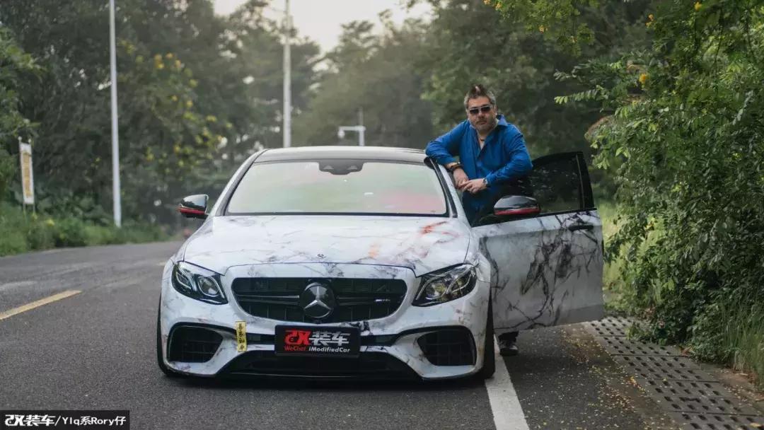 2018年奔驰e300改装黑武士,奔驰e300改黑武士加恶魔之眼