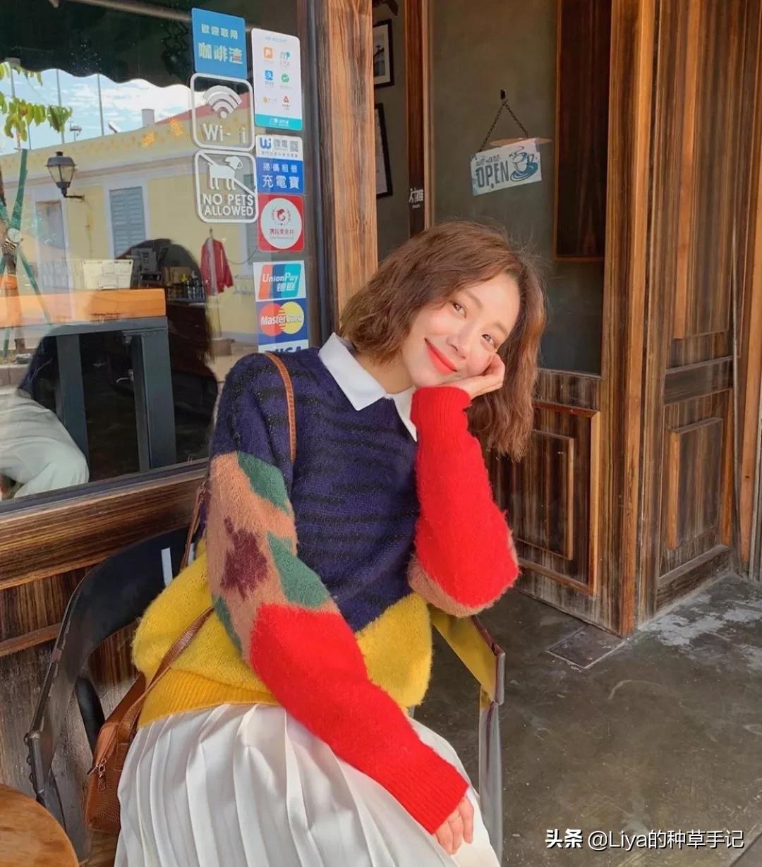 波波头波浪卷烫发,短发羊毛卷波波头