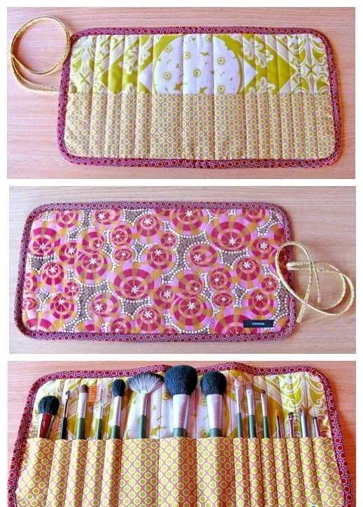 化妆刷袋的制作方法,自制化妆刷袋