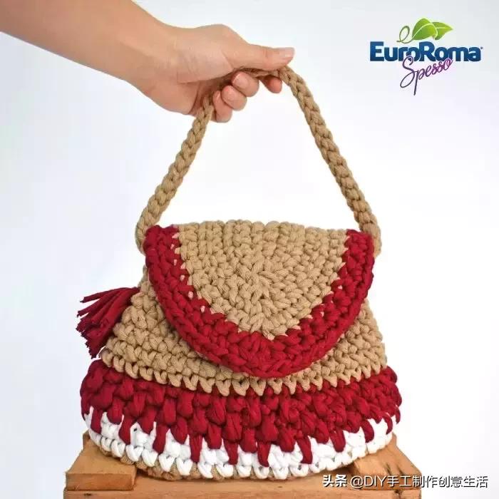钩漂亮钩针收纳袋,钩笔袋编织教程