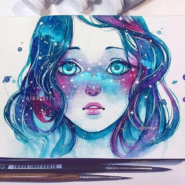 一个经历三次心脏手术，却依旧坚强，用水彩把伤痛化作星辰的女孩