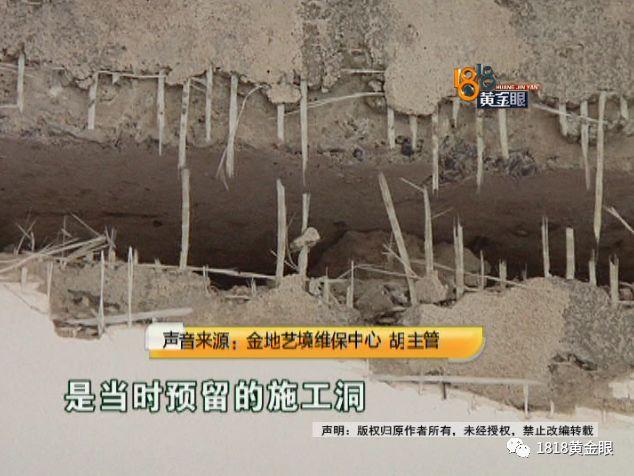 金地墙体裂缝,金地艺境裂缝效果图