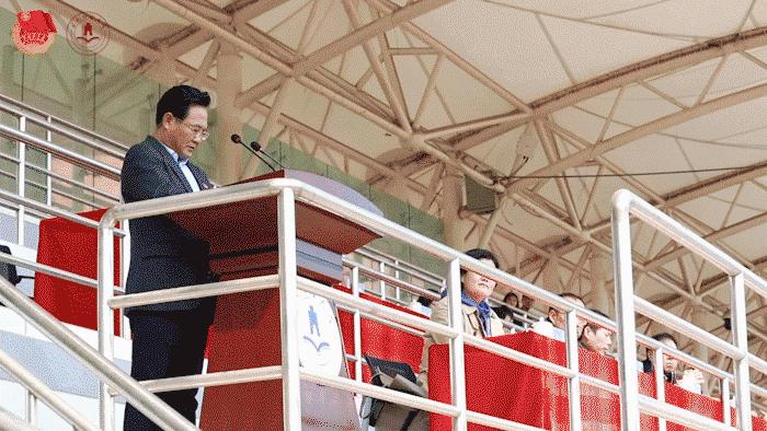 东北财经大学举办“献礼建*党**百年”东北财经大学第五届大学生体育文化节开幕式暨“东财杯”师生足球友谊赛